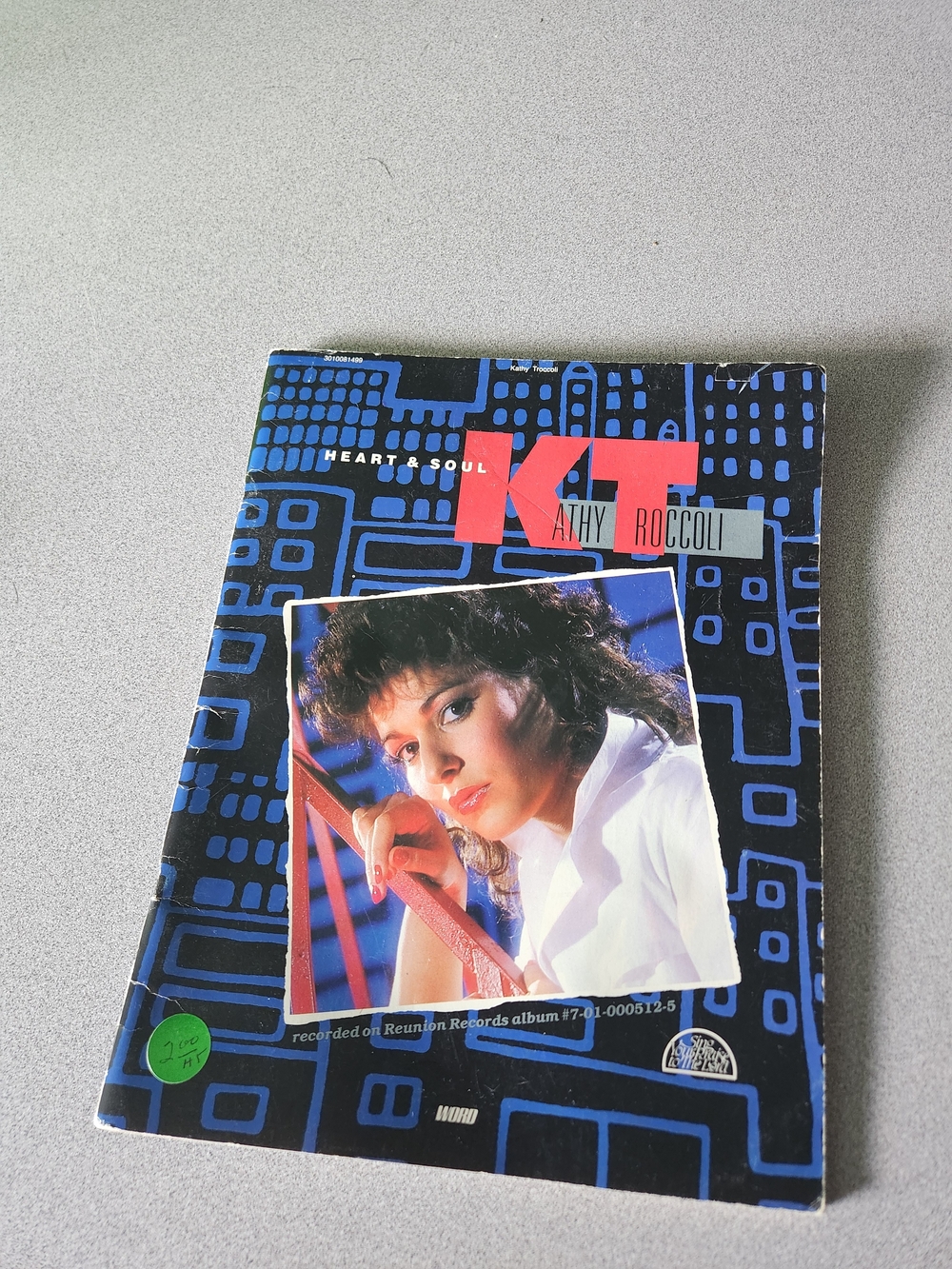 VTG 1984 Kathy Troccoli Heart & Soul Sheet Music Songbook Piano Vocal Guitar